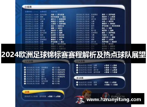 2024欧洲足球锦标赛赛程解析及热点球队展望